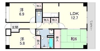 フェリーチェ尼崎の間取り画像