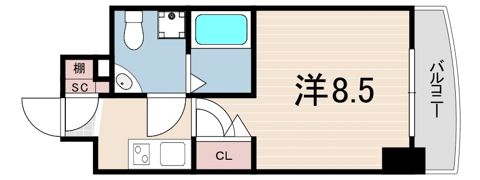 セレニテ甲子園1の間取り画像