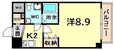 セレニテ甲子園1の間取り画像