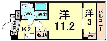 セレニテ甲子園2の間取り画像
