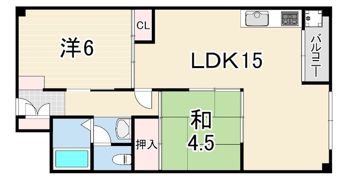 夢野ハイタウン 1の間取り画像
