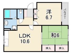 アイマンション東大物の間取り画像