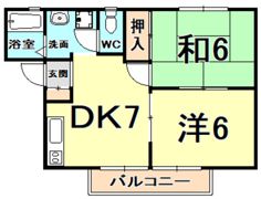 カルム 上ケ原 B棟の間取り画像