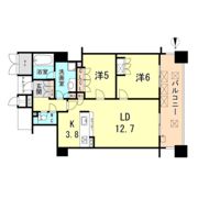 ジオタワー西宮北口の間取り画像