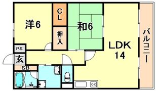 サンライズ明和の間取り画像