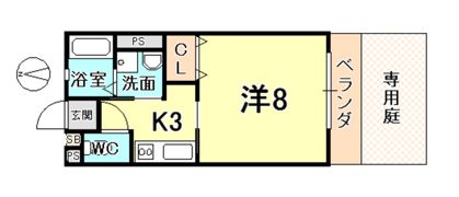 TERU・HOUSE北口の間取り画像