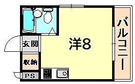 プチグレイス壱番館武庫之荘の間取り画像