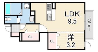 グレンコート岡本の間取り画像