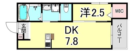 ワコーレヴィータ芦屋浜町の間取り画像
