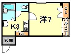 ブロスコート住吉の間取り画像