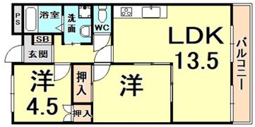 グリーンフォレスト西宮2の間取り画像