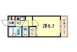 アーバンジャングルプレース174Sの間取り画像