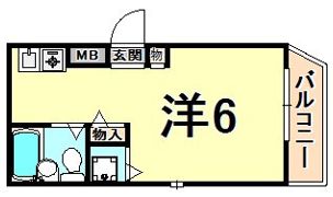 ロイヤルメゾン西宮北口VIIIの間取り画像