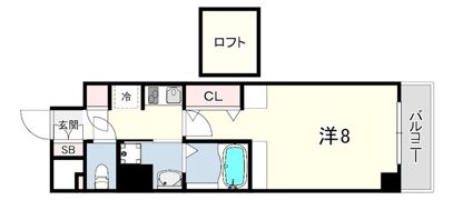 ラフィーネ伊丹2の間取り画像