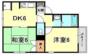 セジュール楠谷の間取り画像