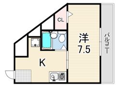 辻マンションの間取り画像