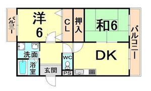 エクレール塚口の間取り画像