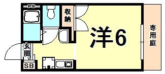 グリーンハイツ天道の間取り画像