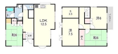 武庫の里2丁目戸建の間取り画像