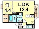 LA PORTEの間取り画像