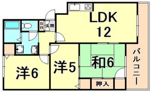 パルコートの間取り画像