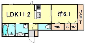 モアレ森南の間取り画像