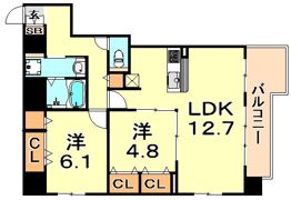 エル・イソベ三宮の間取り画像