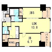 ワコーレ神戸三宮マスターズレジデンスの間取り画像