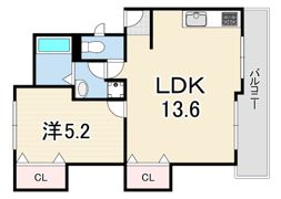 第一松並ハイツの間取り画像