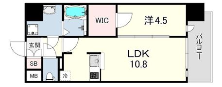 ソルテラス神戸栄町通の間取り画像