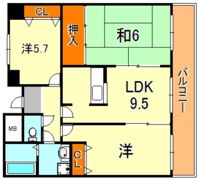 オーシャンビュー御影の間取り画像