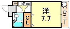 クレッシェンド岸地の間取り画像