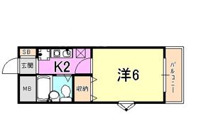 クレストJ塚口の間取り画像