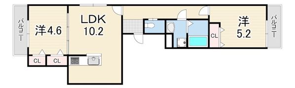 KRM RESIDENCE TSUKAGUCHIの間取り画像