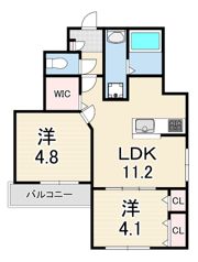 KRM RESIDENCE TSUKAGUCHIの間取り画像