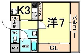エスペランサ武庫之荘の間取り画像