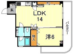 芦屋アーバンライフの間取り画像