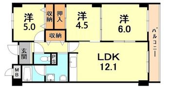ベガ中上の間取り画像