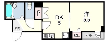 ポコアポコ明石本町アネックスの間取り画像