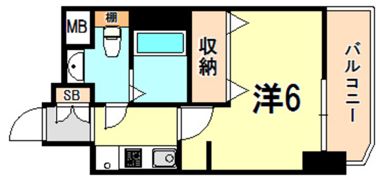 エステムコート神戸ハーバーランド前6ピクシスの間取り画像