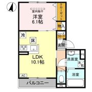 CRYSTAL COURT西宮北口の間取り画像