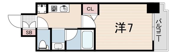 クリエイトビュー三宮磯上公園の間取り画像