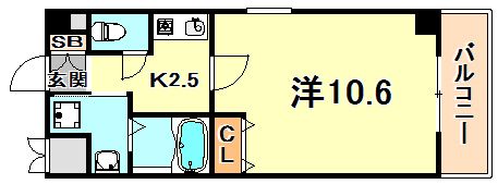 ソレアード岡本南の間取り画像