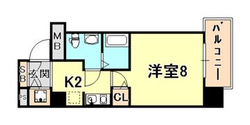 アクロス神戸住吉ステーションフロントの間取り画像