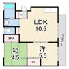 プラシードウエストの間取り画像