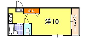 パインハイム春日野道の間取り画像