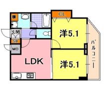 ロイヤルヒル神戸三ノ宮2の間取り画像
