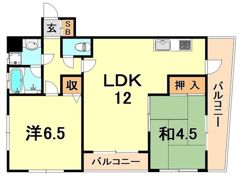 アベニュー夢野の間取り画像