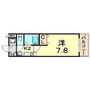 プレサンス三宮花時計前の間取り画像