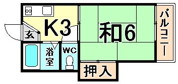 和光ハイツの間取り画像